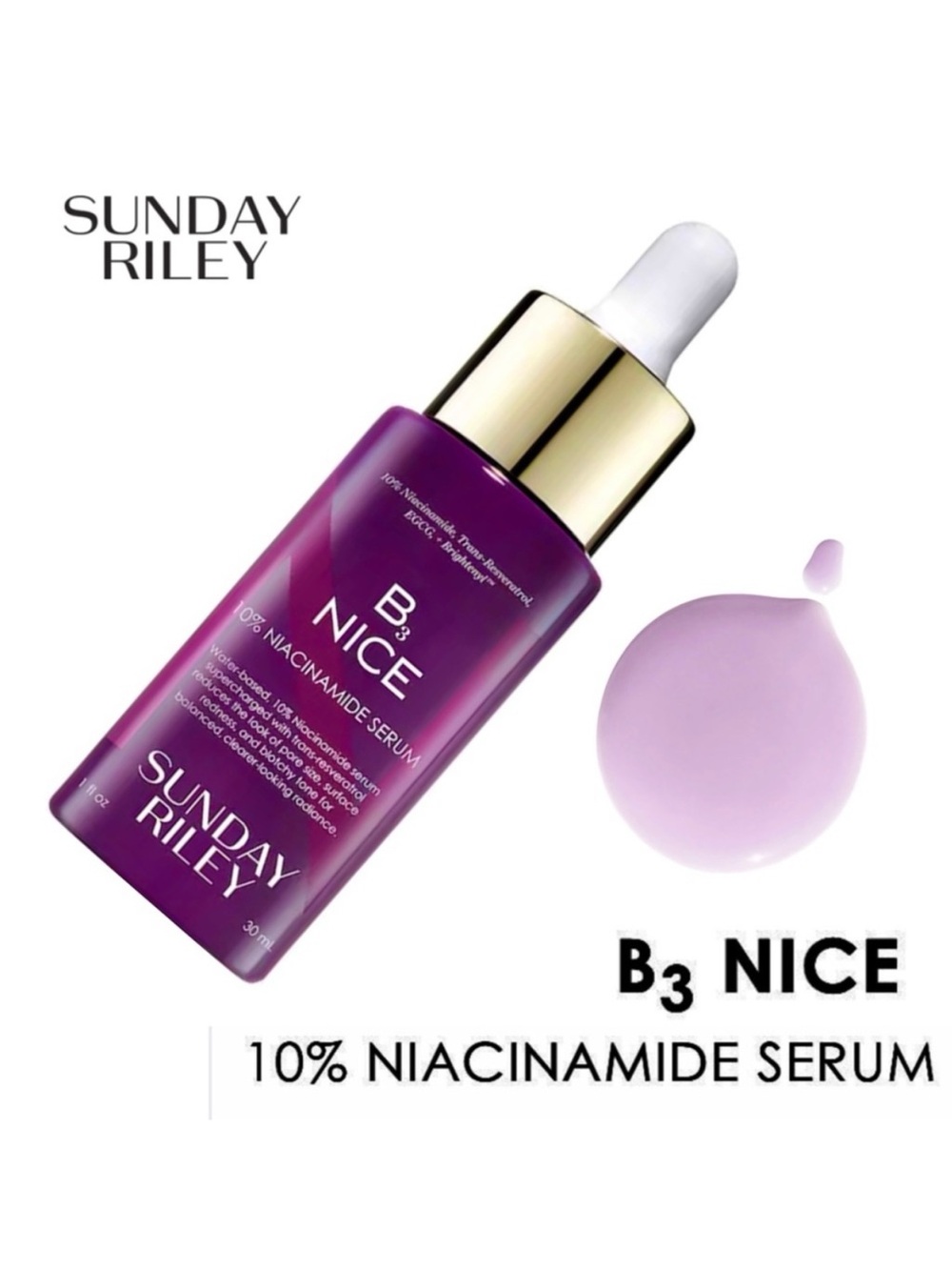 Sunday Riley Face Serum with 10% Niacinamide